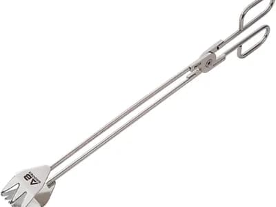Pinzas Barbacoa Profesionales XL 46 cm - Sistema Bisagra Muy Resistente y Preciso - Acero Inoxidable (vista 1)