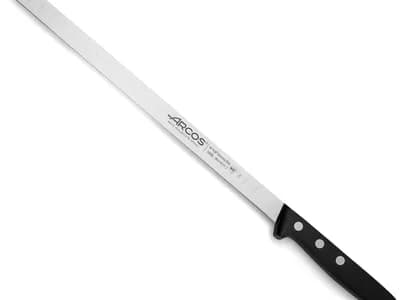 Cuchillo salmonero Arcos Universal de 290 mm, hoja larga y flexible de acero inoxidable para pescado ahumado (vista 1)
