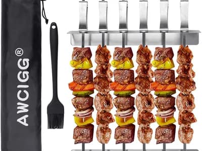 AWCIGG Set de Brochetas con Soportes