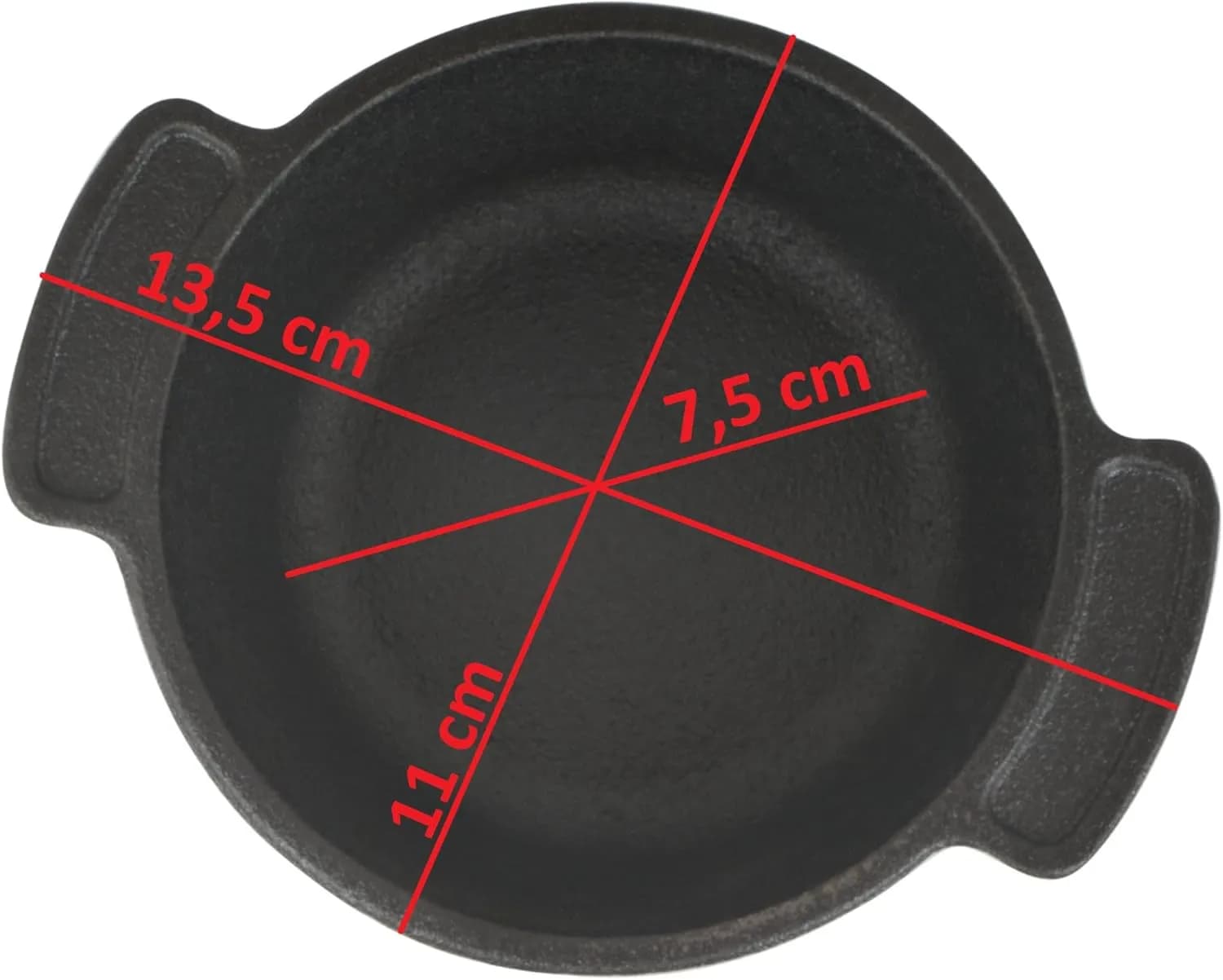 BBQ-Toro Mini Dutch Oven Set de Hierro Fundido | 6 Piezas | Ø 11 cm | Curada - pre-Seasoned | Ollas para Servir | Olla P (vista 2)