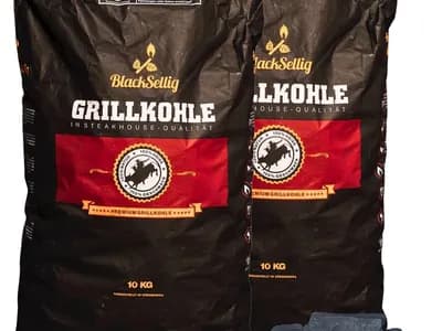20 Kg Carne House Carbón de Black sellig Puro queb racho Blanco Madera Barbacoa Carbón de Calidad de Restaurante Reach d (vista 1)