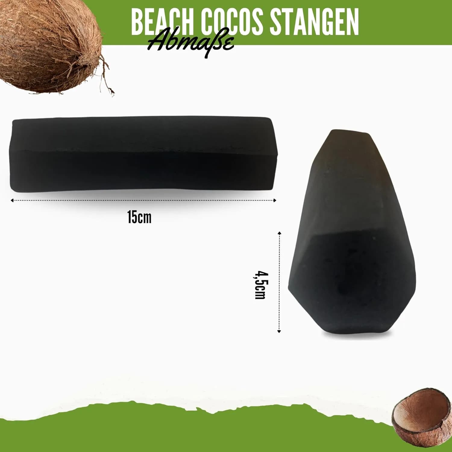 BlackSellig Briquetas XXL de Carbón Puro de Coco 10 kg
