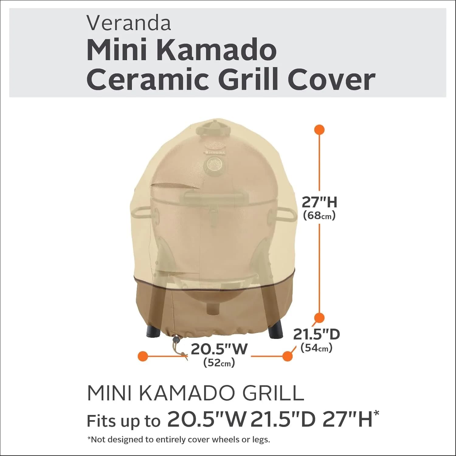 Classic Accessories Veranda Funda para Kamado 21"