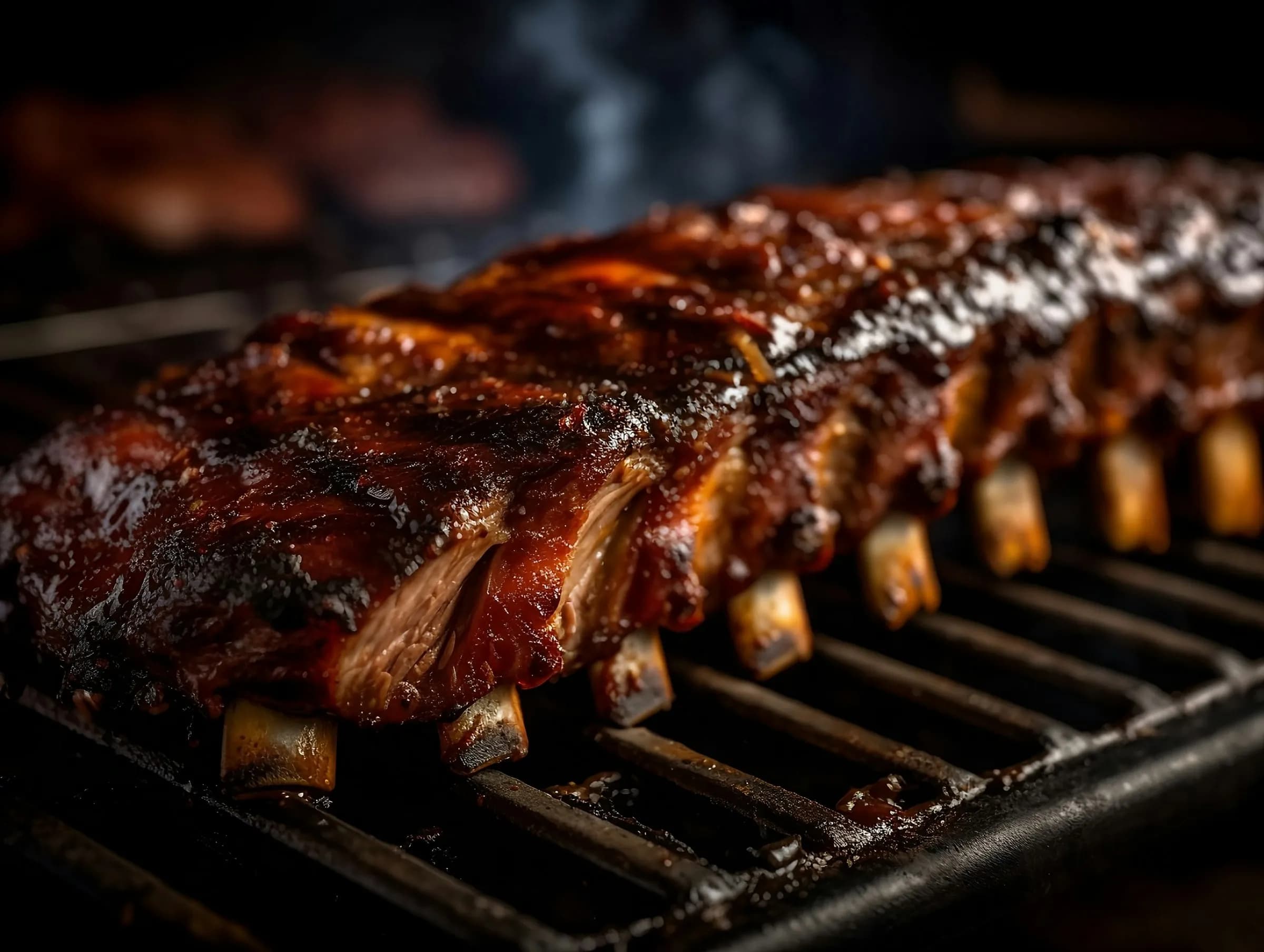 Costillas a la brasa estilo St. Louis