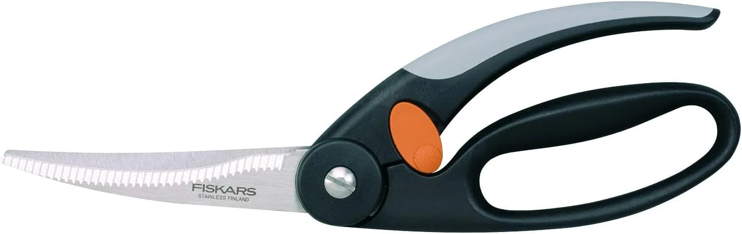 Fiskars Tijeras para aves, Longitud total: 25 cm, Acero de calidad/Plástico, Functional Form, 1003033 (vista 1)