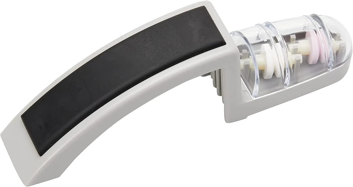 Global G-2 Cuchillo Chef 20 cm + Afilador MinoSharp (Set)