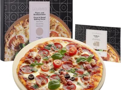 GOURMEO Piedra para Pizza de Cordierita Redonda 35 cm