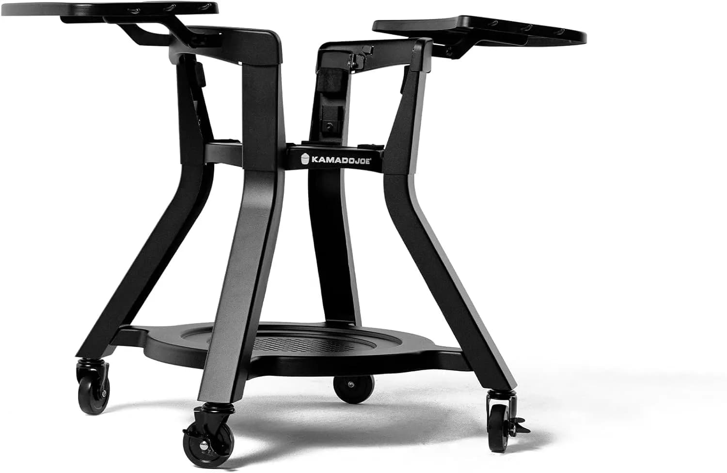 Kamado Joe Carro para Joe Jr con Estantes Laterales, Soporte Móvil de Acero para Barbacoa Kamado Portátil, Negro, KJ1511 (vista 1)