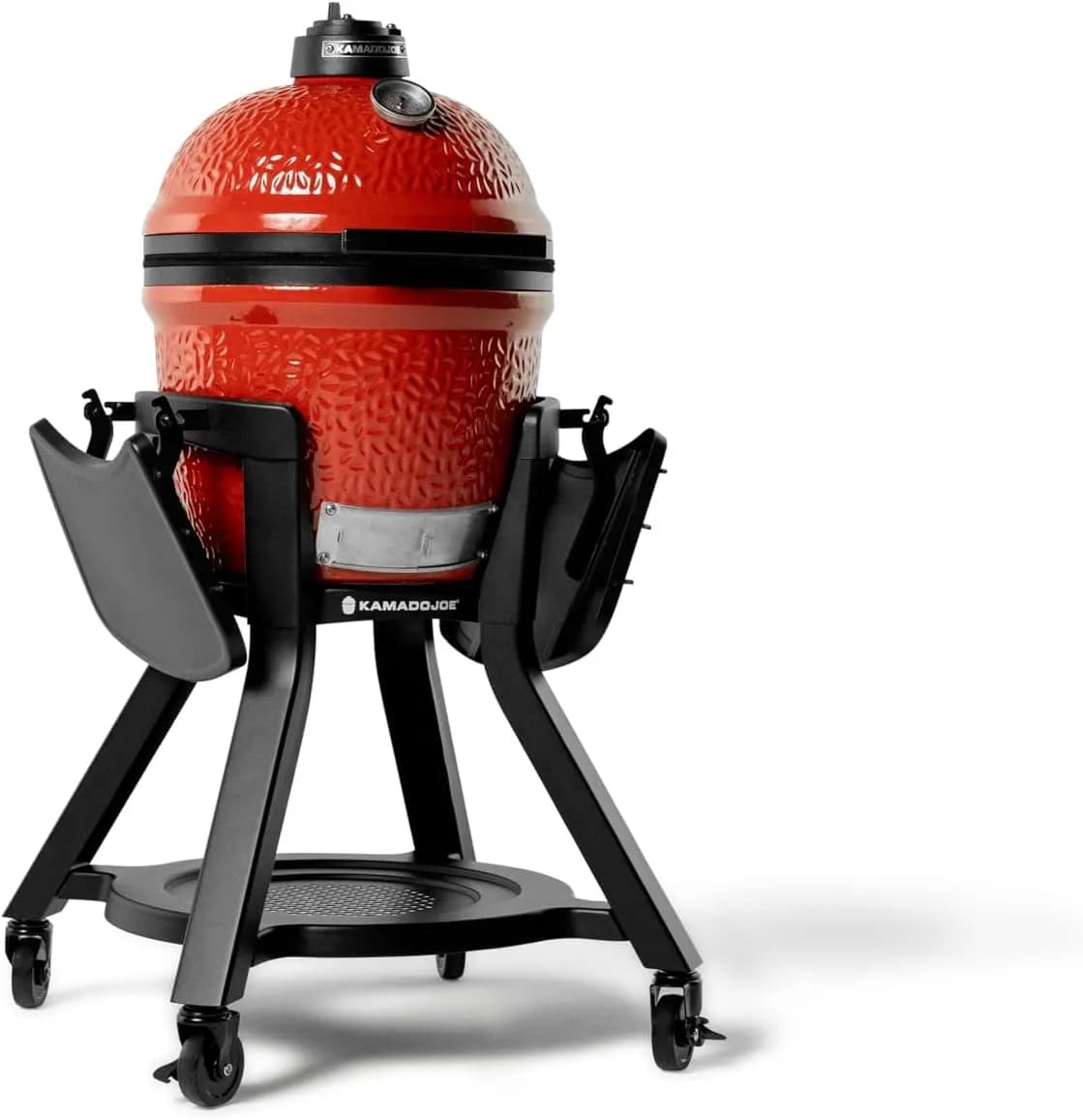 Kamado Joe Carro para Joe Jr con Estantes Laterales, Soporte Móvil de Acero para Barbacoa Kamado Portátil, Negro, KJ1511 (vista 2)