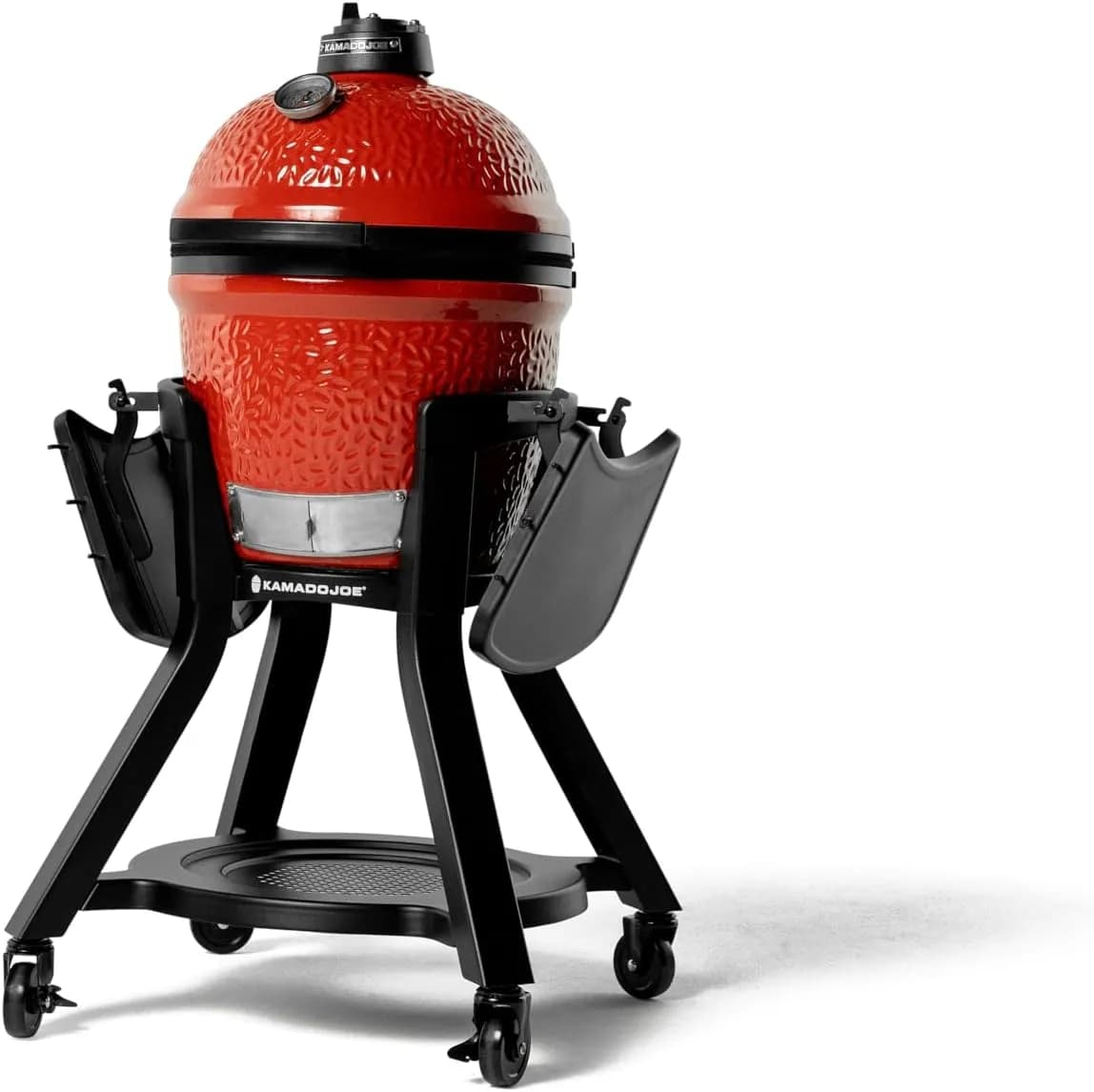 Kamado Joe Carro para Joe Jr con Estantes Laterales, Soporte Móvil de Acero para Barbacoa Kamado Portátil, Negro, KJ1511 (vista 3)