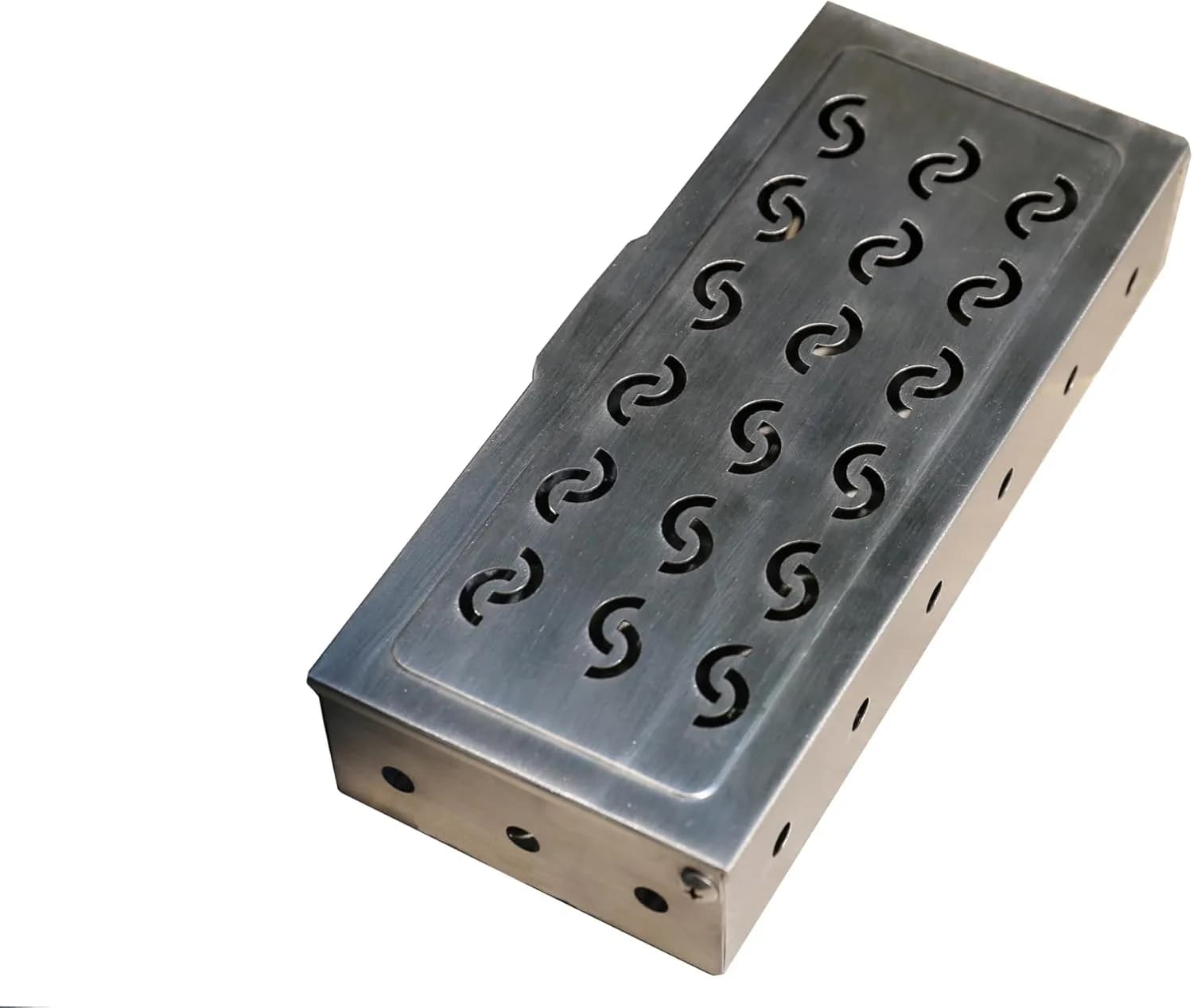 La Cuisine - Caja ahumadora para parrilla de carbón y gas de acero inoxidable, caja de ahumador de virutas de  (vista 3)