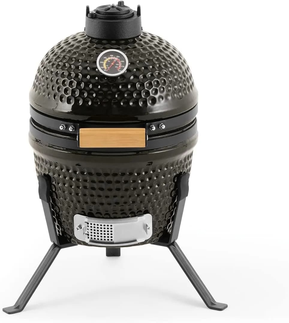 Landmann Kamado Mini de 27 cm, kamado de cerámica de sobremesa con patas atornilladas (vista 1)