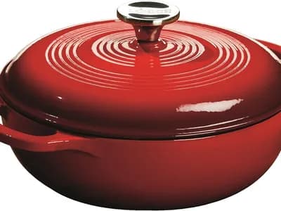 Lodge Cocotte Esmaltada de Hierro Fundido 2,84 L (Roja)
