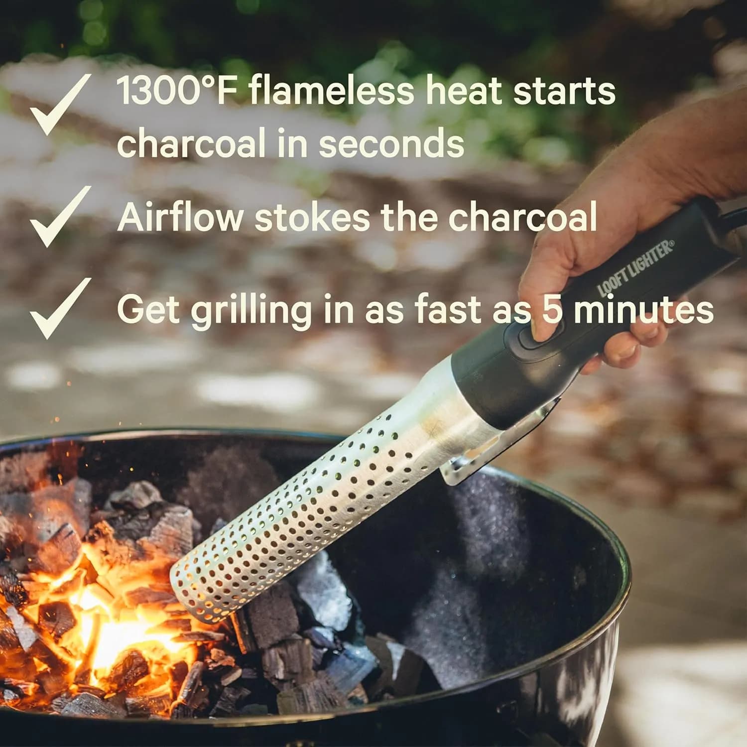 Looftlighter Encendedor Eléctrico para Barbacoa