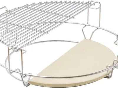 Onlyfire GCG-8552 sistema de cocción multinivel con dos parrillas inox, rack y dos deflectores para kamado Large (vista 1)