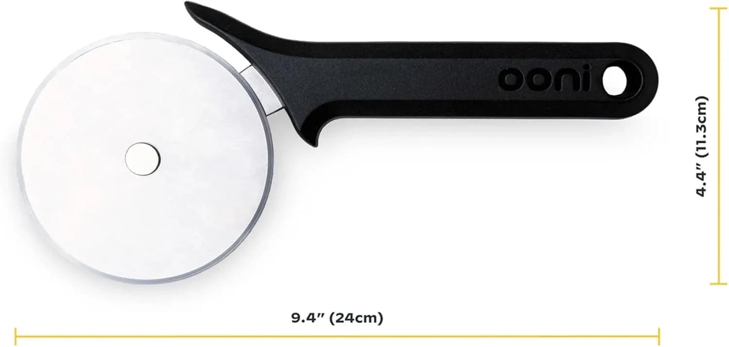 Ooni - Cortador de pizza de rueda de acero inoxidable