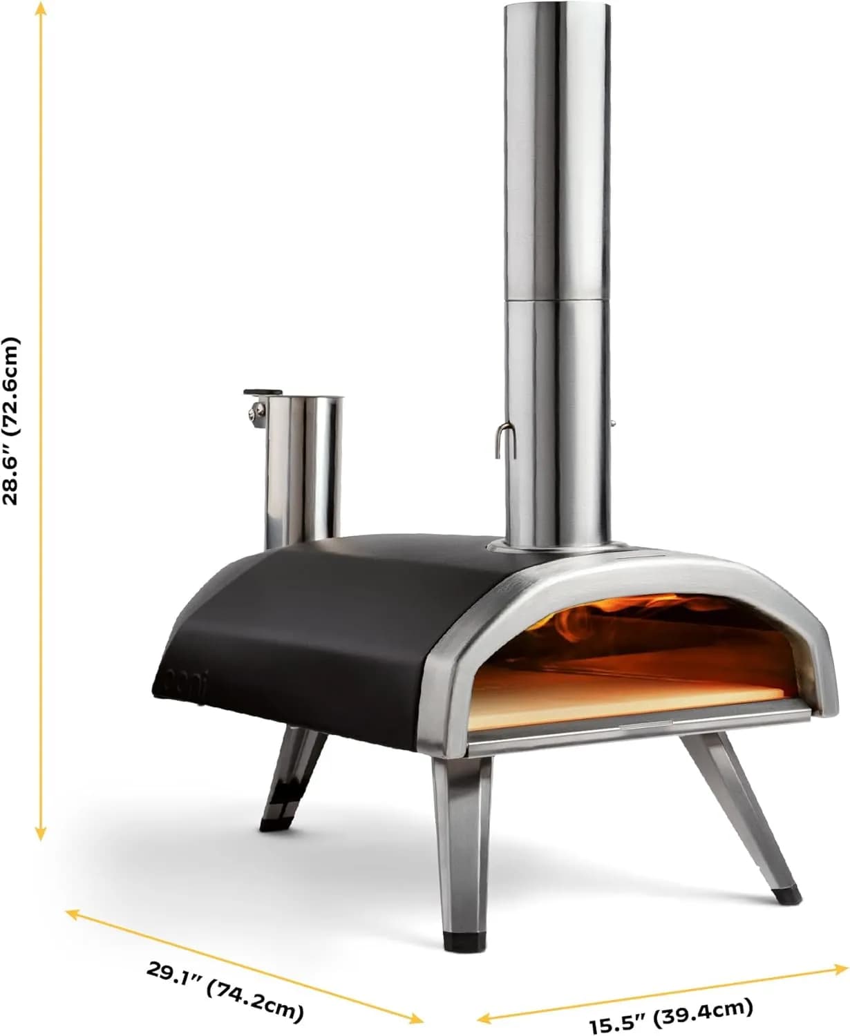 Ooni Fyra 12 - Horno de pizza portátil de pellets de leña