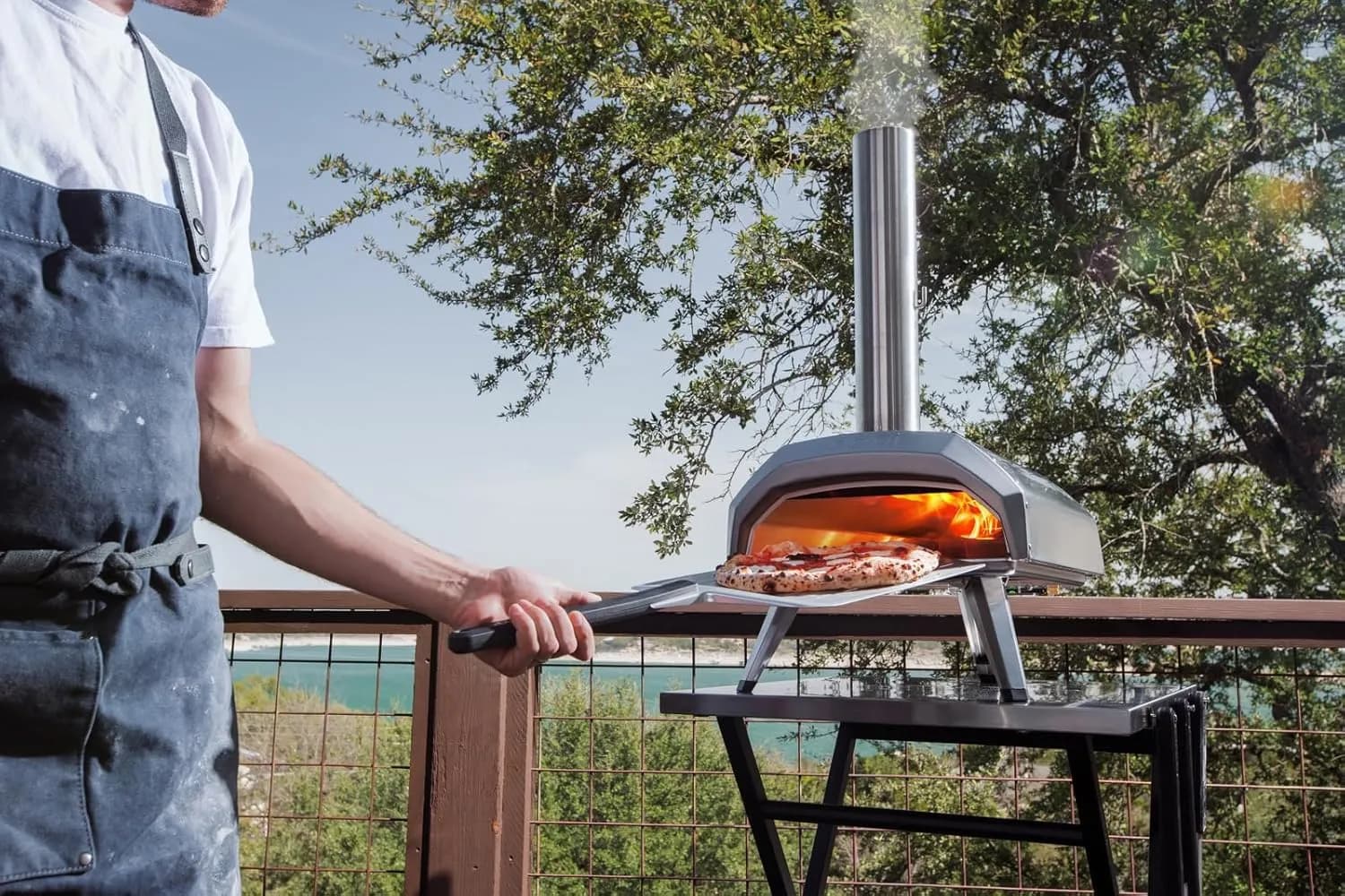 Ooni Karu 12 - Horno de pizza multicombustible (gas, leña y carbón)