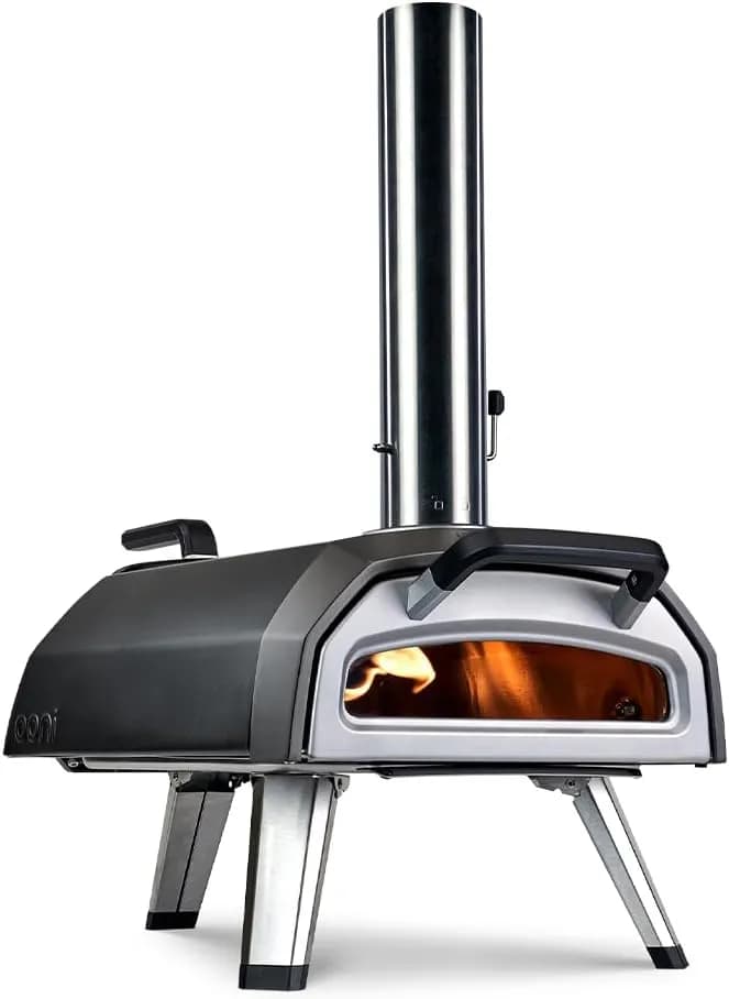 Ooni Karu 2 - Horno de pizza multicombustible con piedra y termómetro
