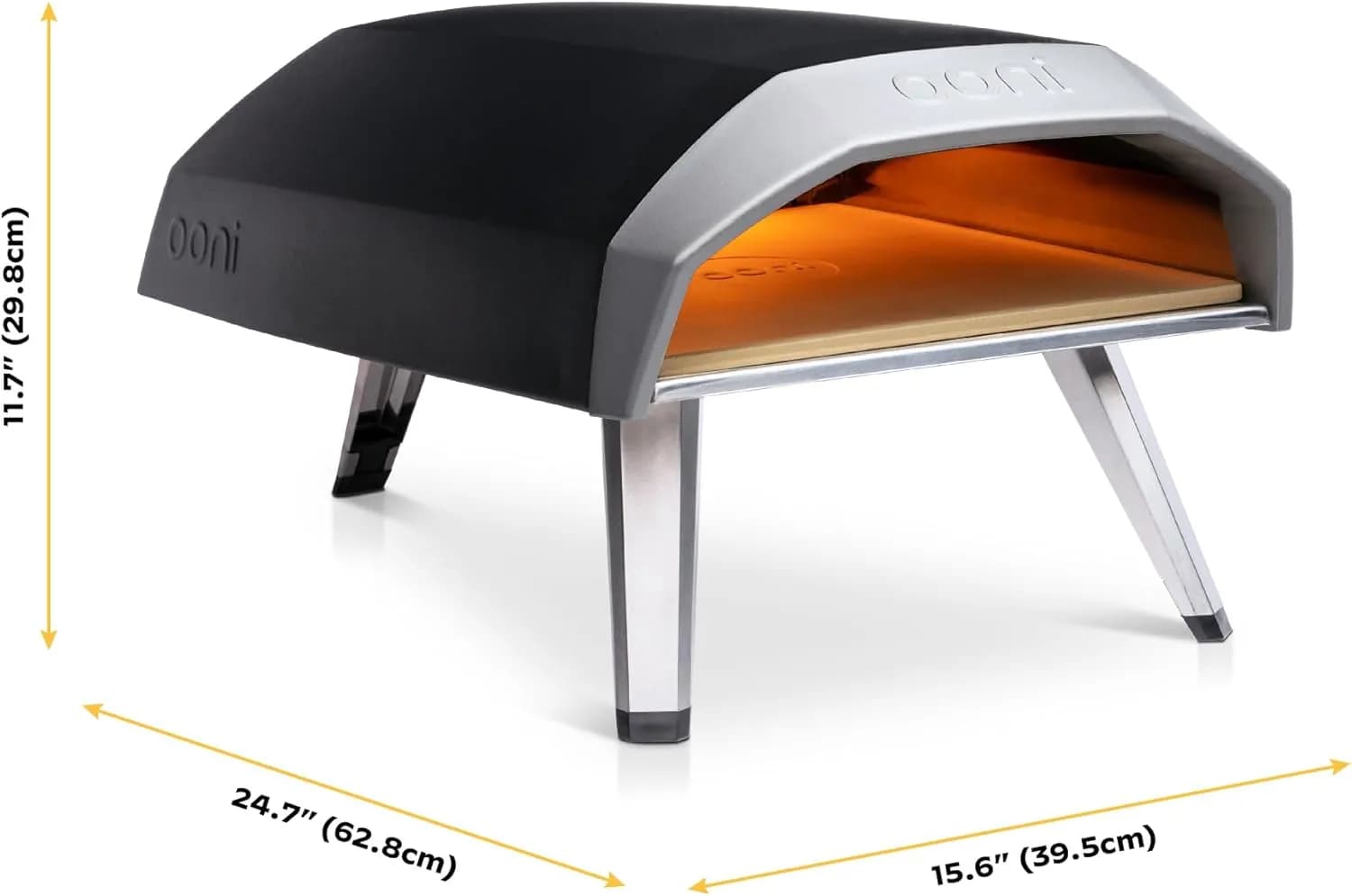 Ooni Koda 12 - Horno de pizza a gas portátil para exteriores (37 mBar)