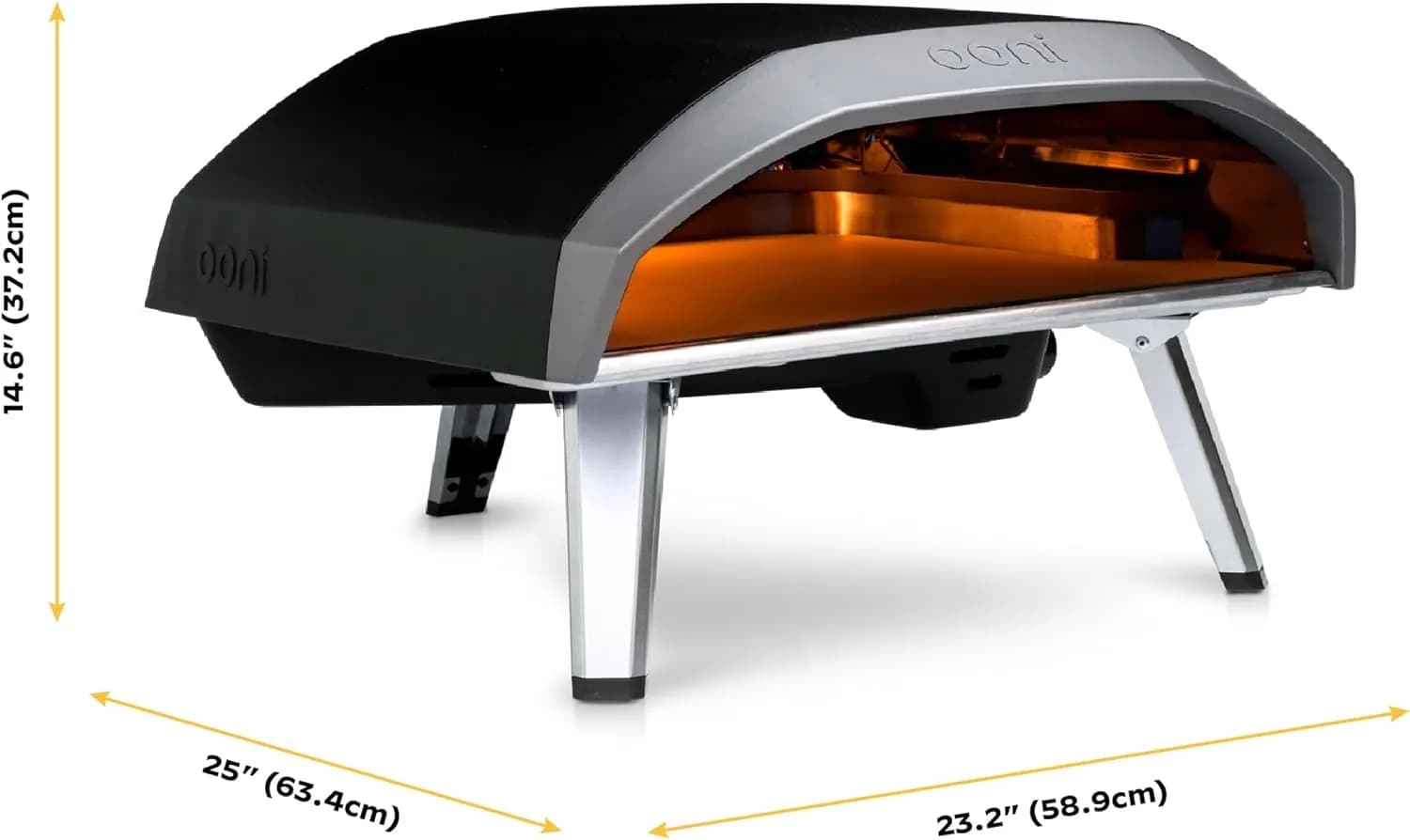 Ooni Koda 16 - Horno de pizza a gas para exteriores (37 mBar)