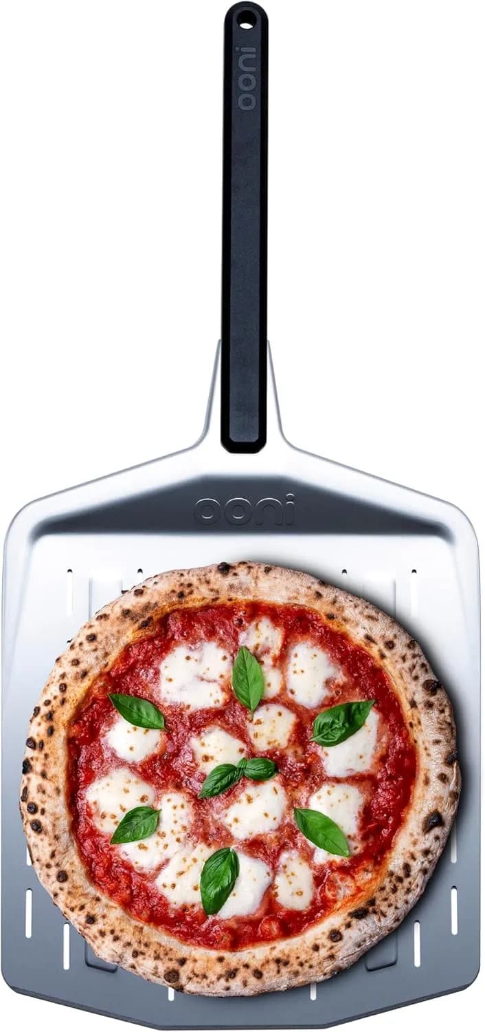 Ooni - Pala de pizza perforada de aluminio de 14"
