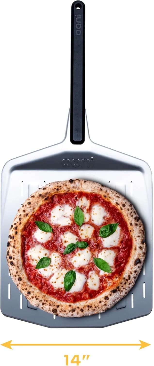 Ooni - Pala de pizza perforada de aluminio de 14"