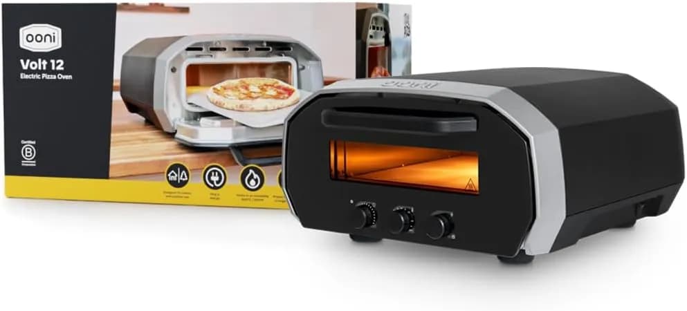 Ooni Volt 12 - Horno de pizza eléctrico para interior y exterior