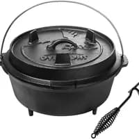 Overmont Dutch Oven-L: olla de hierro fundido de 6,3 L y 29,7 cm