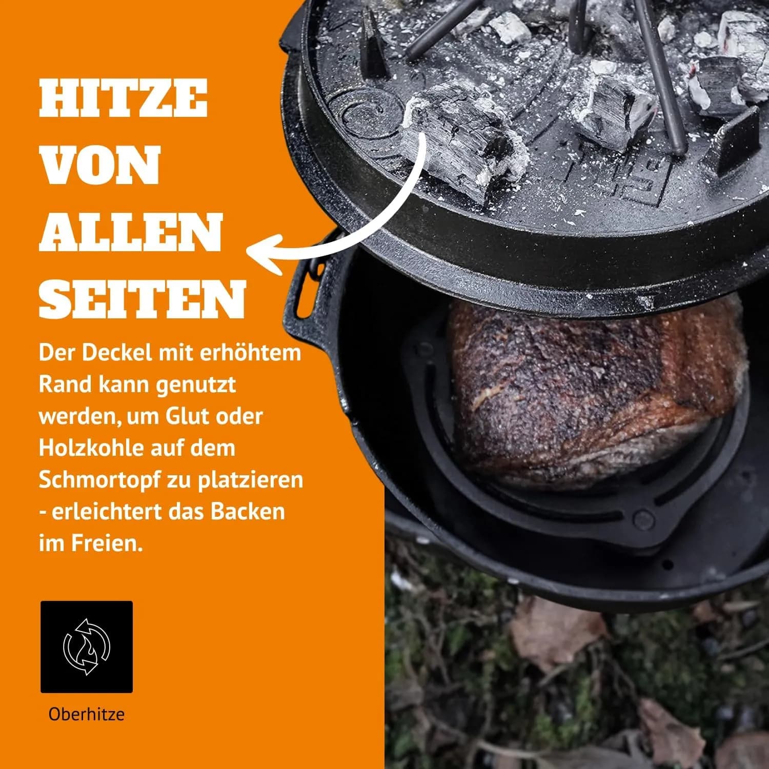 Petromax FT9 Olla de Fuego de Hierro Fundido (Dutch Oven)