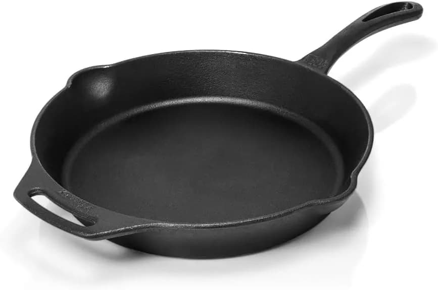Petromax sartén FP20 de hierro fundido de 20 cm con mango largo para postres y raciones individuales al kamado (vista 1)