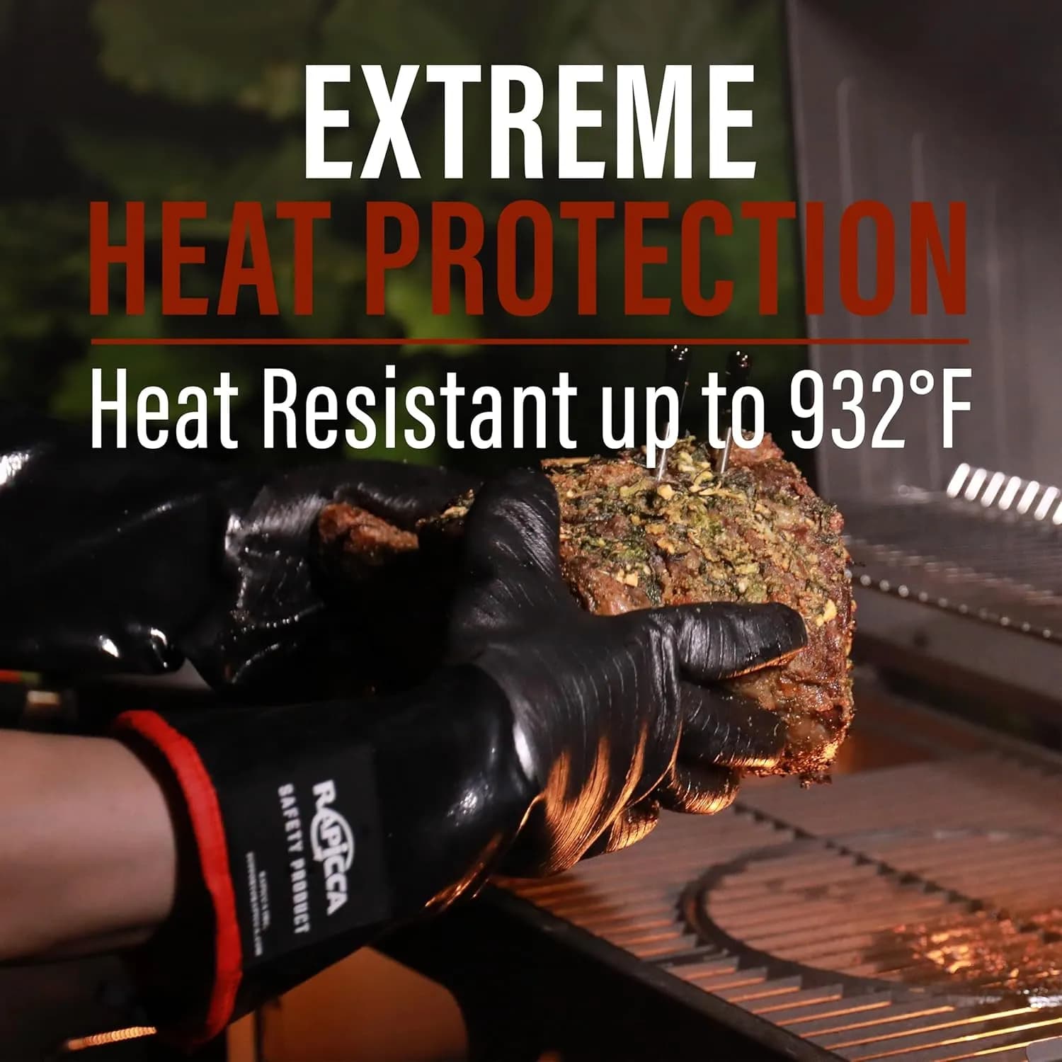 Rapicca Guantes de Barbacoa XL 43 cm