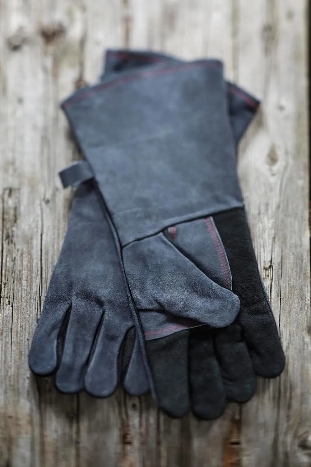 RÖSLE Guantes para barbacoa de cuero de alta calidad para proteger contra las quemaduras, talla universal 24/X (vista 2)