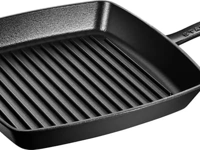 STAUB 40501-107-0 - Sartén parrilla (hierro fundido, apta para inducción, 30 cm), color negro (vista 1)
