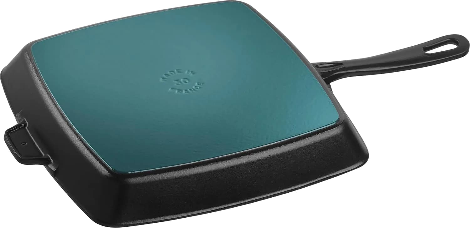STAUB 40501-107-0 - Sartén parrilla (hierro fundido, apta para inducción, 30 cm), color negro (vista 2)