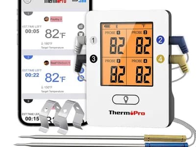 ThermoPro TP25 termómetro Bluetooth con 4 sondas (vista 1)