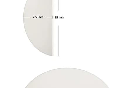 VANKEY deflector de calor de cerámica media luna individual para Kamado Joe Classic (vista 1)