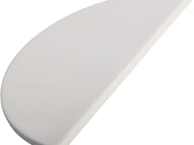 VANKEY Deflector de Calor de Cerámica Media Luna (Kamado Joe Classic, 1 pieza, 38×19×1,4 cm)
