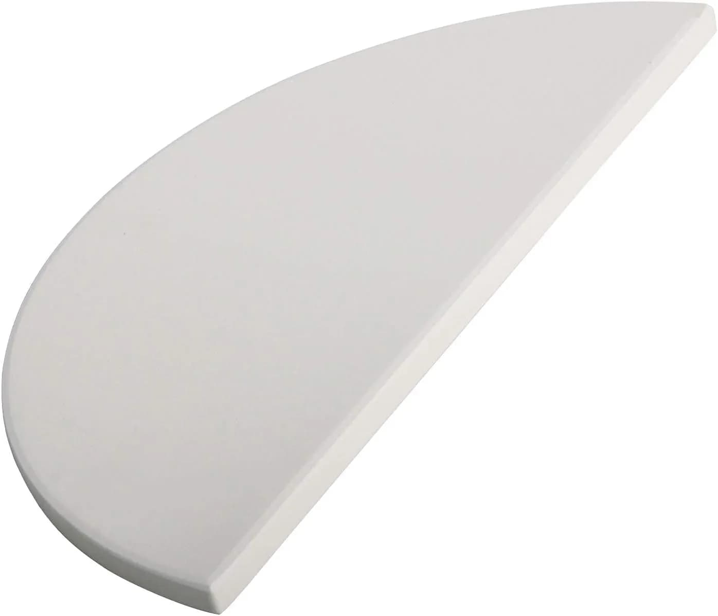 VANKEY Deflector de Calor de Cerámica Media Luna (Kamado Joe Classic, 1 pieza, 38×19×1,4 cm)