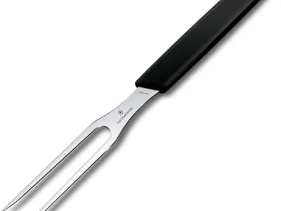 Victorinox Swiss Classic, Tenedor profesional para trinchar, Hoja extra afilada, 15 cm, Mango robusto de plástico, Acero (vista 1)