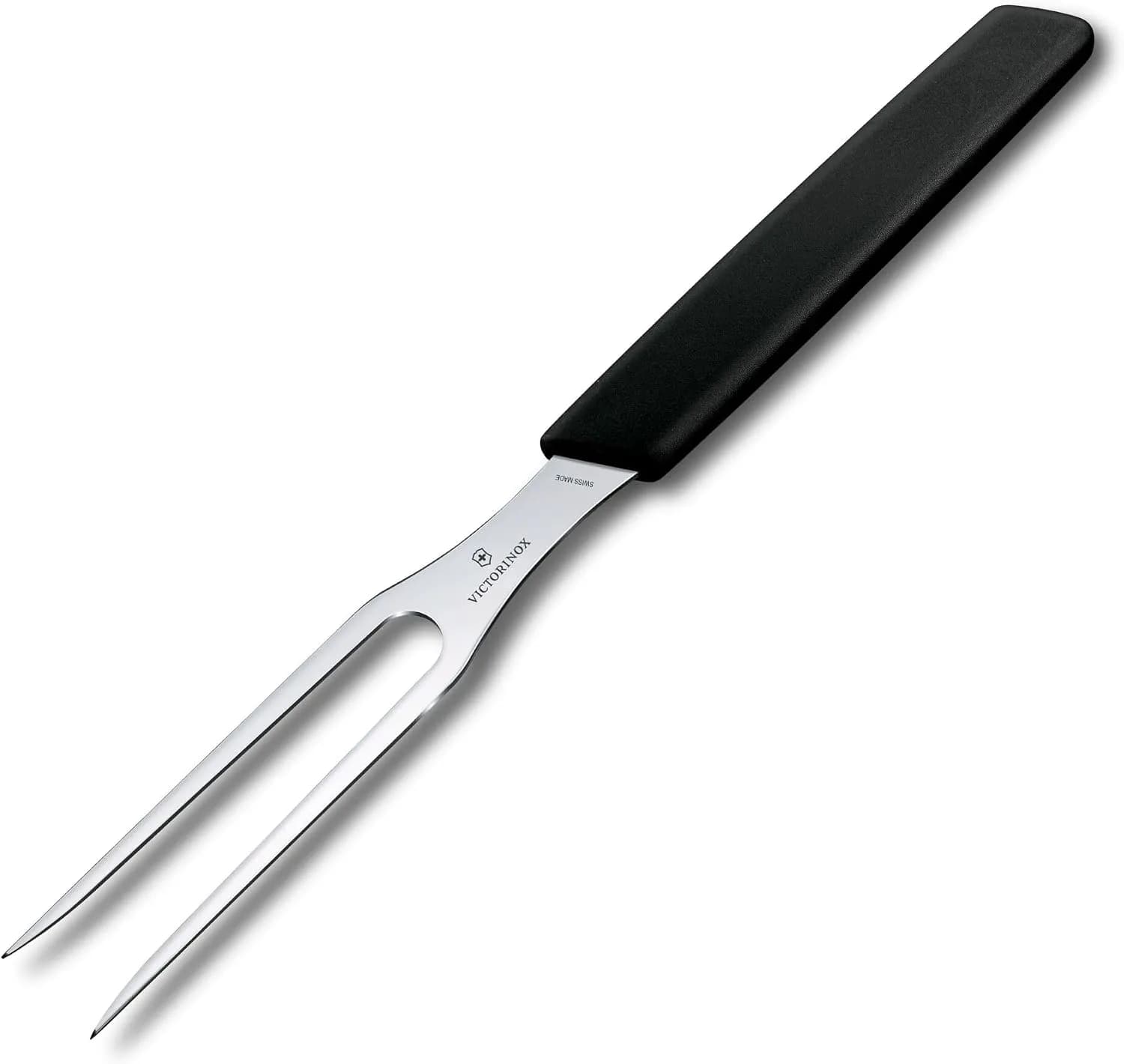 Victorinox Swiss Classic, Tenedor profesional para trinchar, Hoja extra afilada, 15 cm, Mango robusto de plástico, Acero (vista 1)