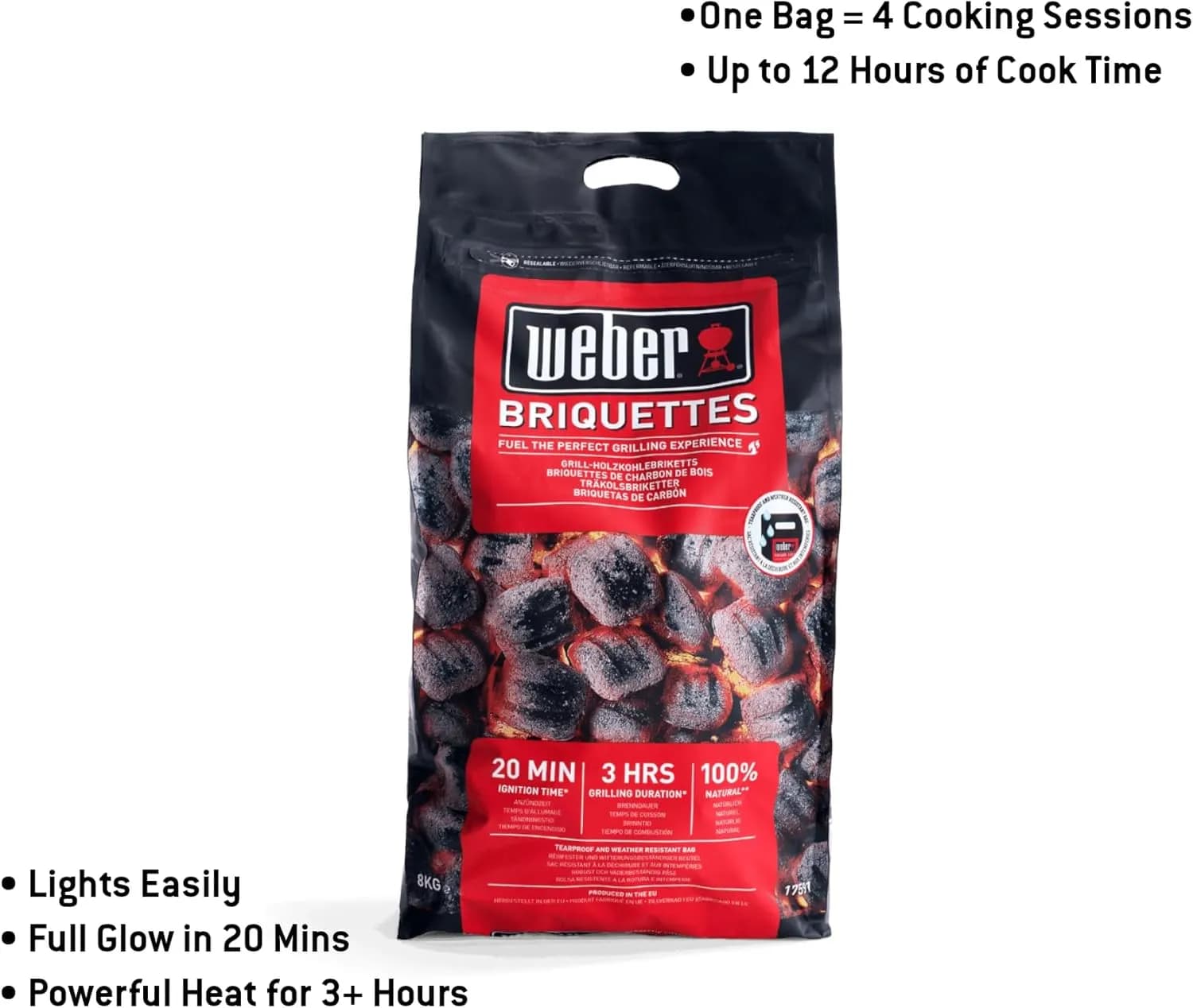 Weber Briquetas 8 kg