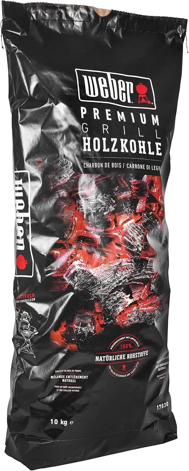 Weber Premium Holzkohle 10 kg Carbón vegetal, Negro (vista 2)