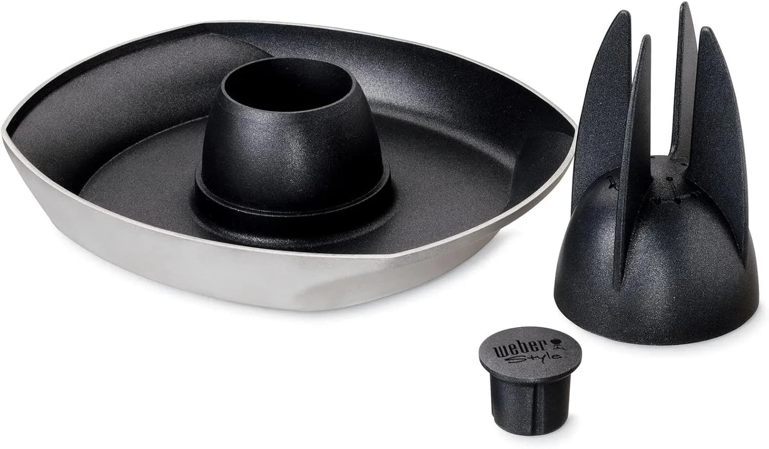 Soporte para pollos Weber Style 6731 para asado vertical en barbacoa (vista 1)
