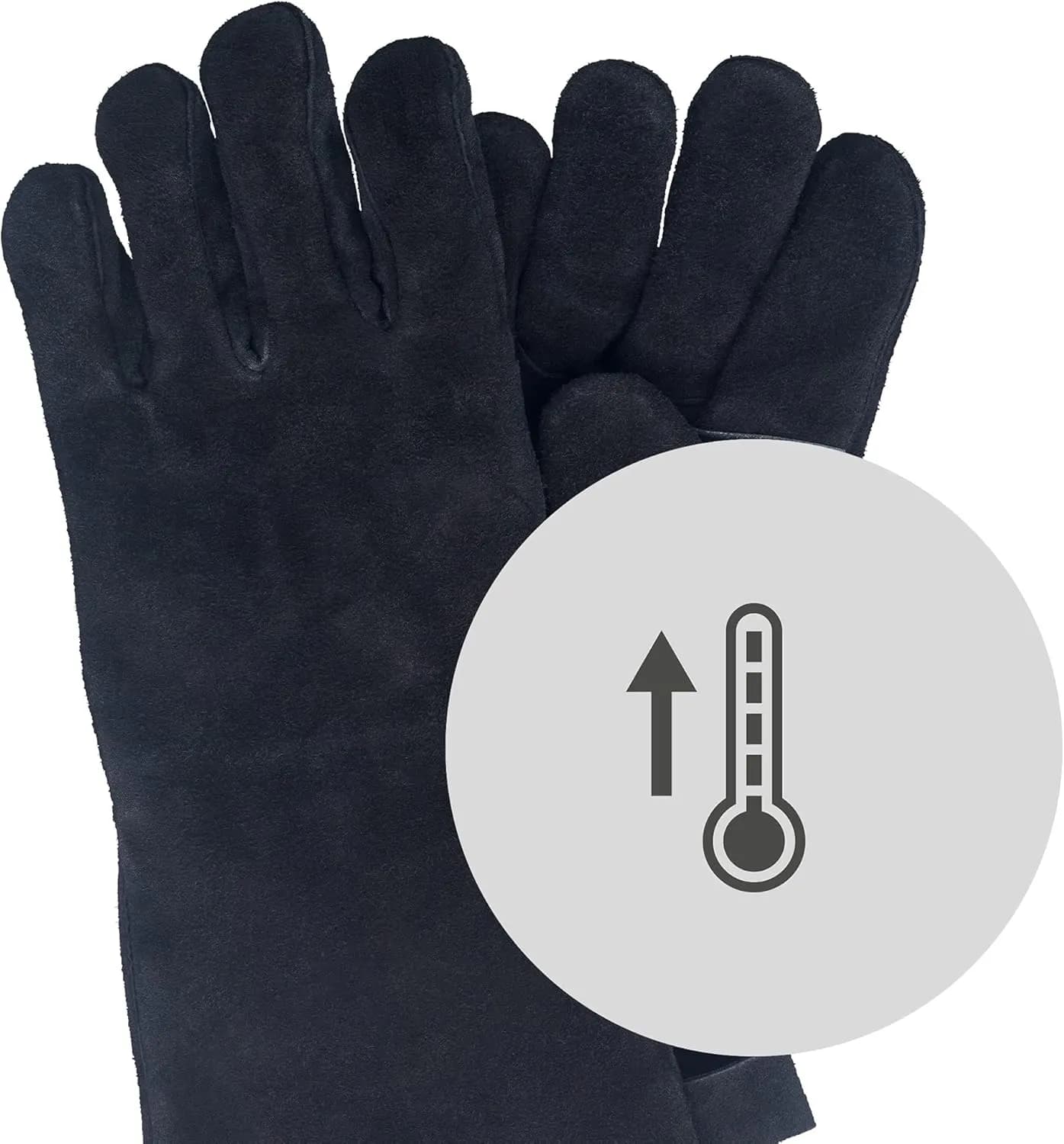 WMF BBQ Guantes de Cuero Resistentes al Calor 40 cm (Par)