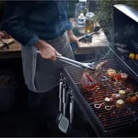 WMF BBQ Pinzas de parrilla 44 cm con bloqueo y acero Cromargan