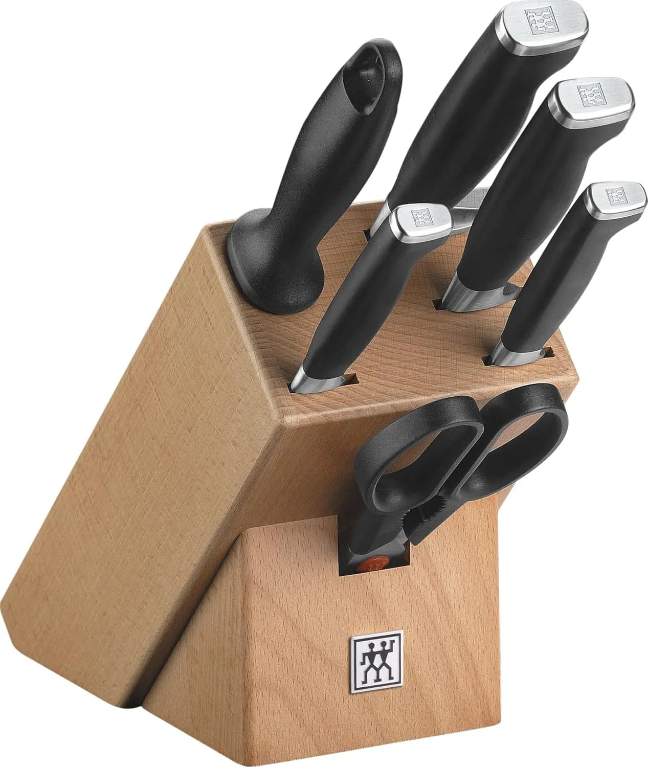 Juego de cuchillos Zwilling Twin Four Star II de 7 piezas con taco soporte y hojas forjadas de acero especial (vista 1)