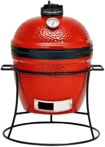 Kamado Joe Joe Jr con asas plegables, listo para transportar