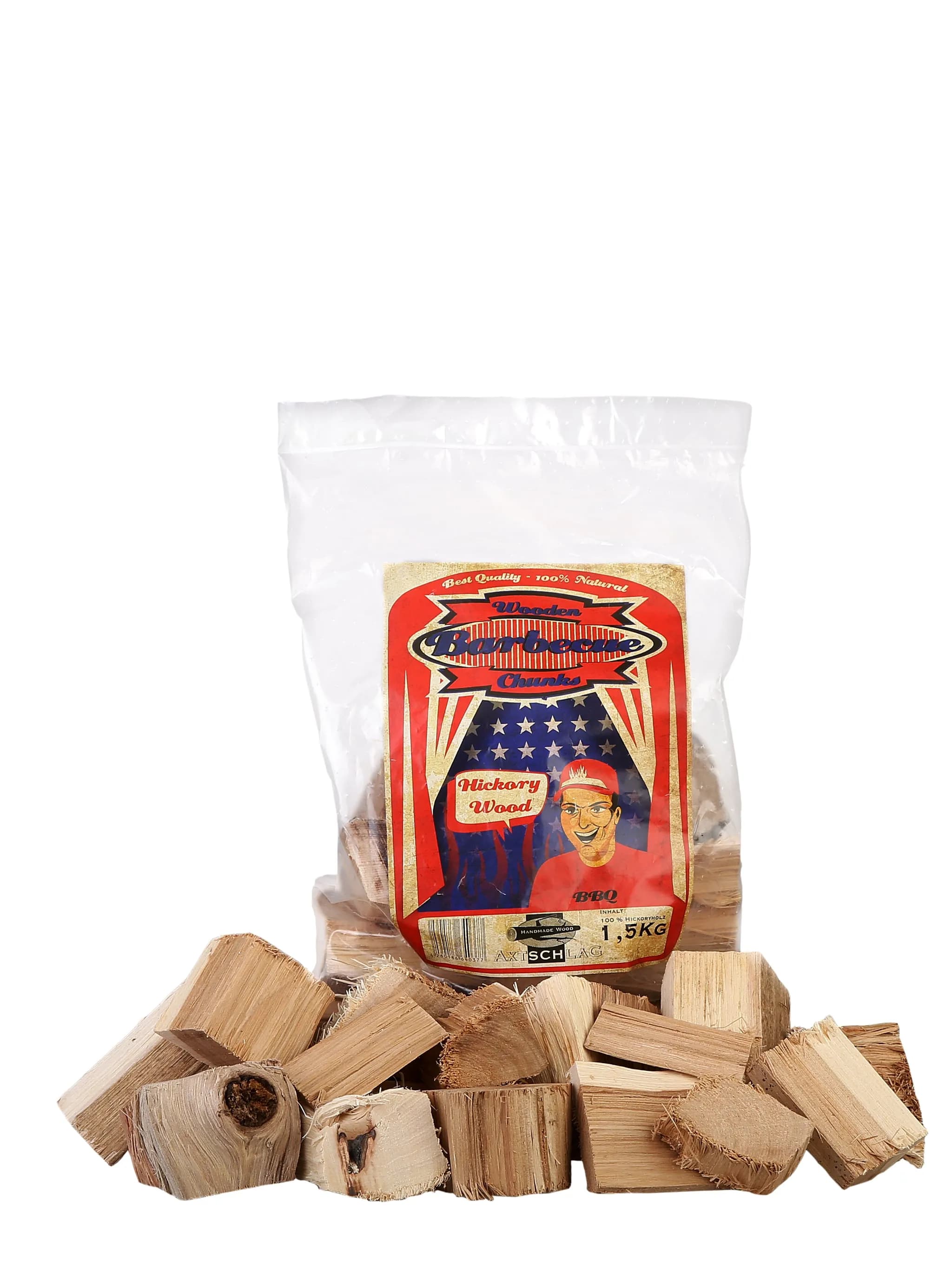 Axtschlag chunks de pacana/hickory para ahumar 1.5 kg (vista 1)