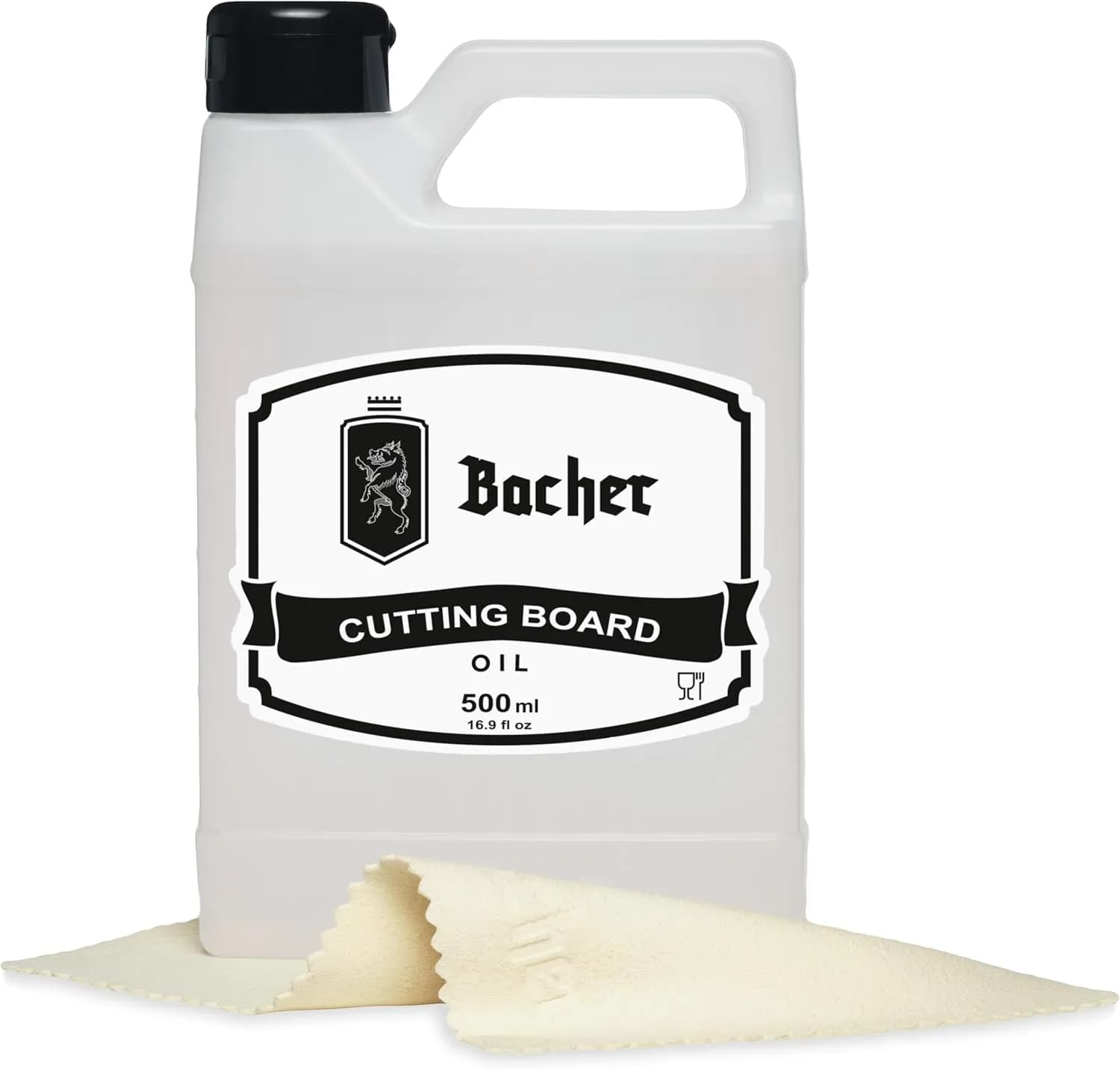 Bacher Aceite Mineral Alimentario para Tabla de Cortar de Madera - 500 ml (vista 1)